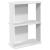 Bibliotecă cu 3 niveluri, alb, 60x30x80 cm, lemn de prelucrare GartenMobel Dekor