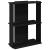 Bibliotecă cu 3 etaje, negru, 60x30x80 cm, lemn de prelucrare GartenMobel Dekor