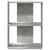 Bibliotecă cu 3 niveluri, gri beton, 60x30x80 cm lemn prelucrat GartenMobel Dekor