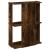 Bibliotecă cu 3 etaje stejar afumat 60x30x80 cm lemn prelucrat GartenMobel Dekor