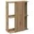 Bibliotecă 3 etaje stejar artizanal 60x30x80 cm lemn prelucrat GartenMobel Dekor