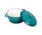 Oală Elegantă din Fontă Emailată Turcoaz cu Capac 20 cm, 2 Litri Handy KitchenServ