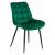 Scaun bucatarie/living, Artool, Bera, catifea, metal, verde si negru, 54x60x88 cm GartenVIP DiyLine