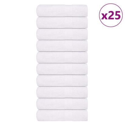 Prosoape de baie 25 buc alb 100x150 cm 360 g/m² 100% bumbac GartenMobel Dekor