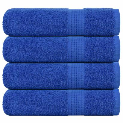 Prosoape de baie 4 buc Albastru 100x150 cm 360 g/m² 100% bumbac GartenMobel Dekor