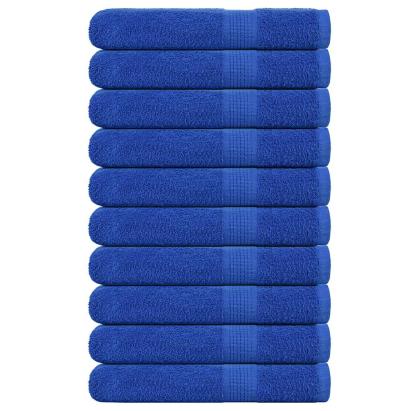 Prosoape 10 buc Albastru 100x200 cm 360 g/m² 100% bumbac GartenMobel Dekor