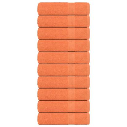 Prosoape de baie 10 buc Portocaliu 360 g/m² 100% bumbac GartenMobel Dekor
