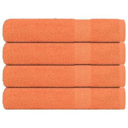 Prosoape pentru saună 4 buc Portocaliu 360 g/m² 100% bumbac GartenMobel Dekor