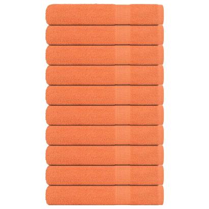 Prosoape pentru saună 10 buc Portocaliu 360 g/m² 100% bumbac GartenMobel Dekor