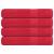 Prosoape 4 buc Roșu 100x200 cm 360 g/m² 100% bumbac GartenMobel Dekor