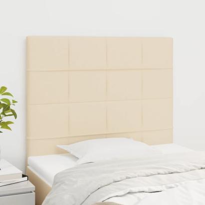 Tăblii de pat, 2 buc, crem, 80x5x78/88 cm, textil GartenMobel Dekor