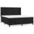 Pat box spring cu saltea, negru, 180x200 cm, catifea GartenMobel Dekor