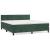Pat box spring cu saltea, verde închis, 160x200 cm, catifea GartenMobel Dekor