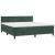 Pat box spring cu saltea, verde închis, 160x200 cm, catifea GartenMobel Dekor