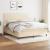 Pat continental cu saltea, crem, 180x200 cm, textil GartenMobel Dekor