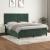 Pat box spring cu saltea, verde închis, 160x200 cm, catifea GartenMobel Dekor