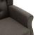 Fotoliu de masaj cu taburet, gri taupe, material textil GartenMobel Dekor