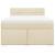 Pat box spring cu saltea, crem, 160x200 cm, material textil GartenMobel Dekor