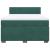 Pat box spring cu saltea, verde închis, 160x200 cm, catifea GartenMobel Dekor