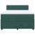 Pat box spring cu saltea, verde închis, 160x200 cm, catifea GartenMobel Dekor