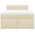 Pat box spring cu saltea, crem, 160x200 cm, material textil GartenMobel Dekor