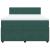 Pat box spring cu saltea, verde închis, 160x200 cm, catifea GartenMobel Dekor