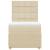 Pat box spring cu saltea, crem, 90x190 cm, textil GartenMobel Dekor