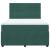Pat box spring cu saltea, verde închis, 160x200 cm, catifea GartenMobel Dekor