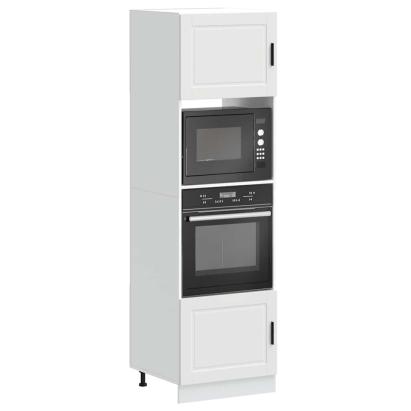 Dulapuri pentru cuptor 2 buc Porto Alb lemn prelucrat GartenMobel Dekor