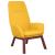Scaun de relaxare, galben muștar, material textil GartenMobel Dekor