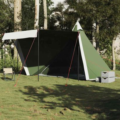 Cort de familie Tipi pentru 6 persoane, verde, impermeabil GartenMobel Dekor