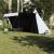 Cort de familie Tipi 6 persoane, alb opac textil impermeabil GartenMobel Dekor