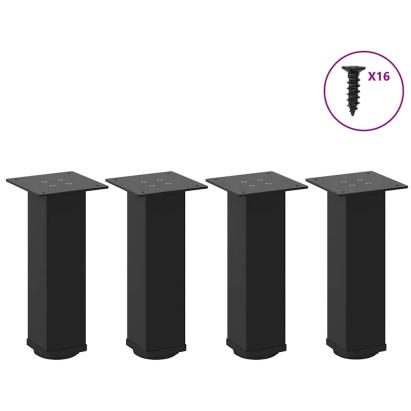 Picioare măsuță de cafea 4 buc Negru 30-32 cm Oțel GartenMobel Dekor