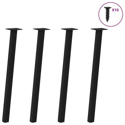 Picioare măsuță de cafea 4 buc Negru 72 cm Oțel GartenMobel Dekor