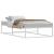 Cadru pat fără saltea alb 90x200 cm metal GartenMobel Dekor