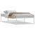 Cadru pat fără saltea alb 90x200 cm metal GartenMobel Dekor