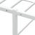 Cadru de pat fără saltea alb 140x200 cm metal GartenMobel Dekor