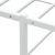 Cadru pat fără saltea alb 200x200 cm metal GartenMobel Dekor