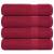 Prosoape de baie 4 buc Bordeaux 100x150 cm 360 g/m² 100% bumbac GartenMobel Dekor