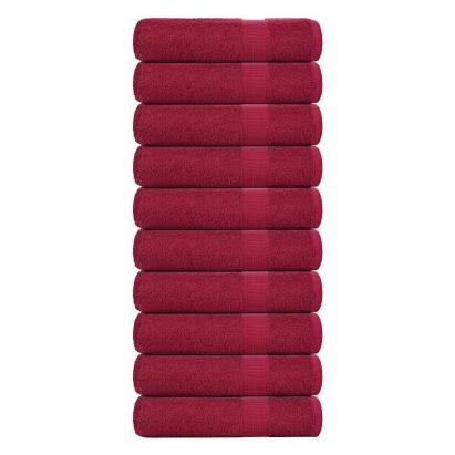 Prosoape de baie 10 buc Bordeaux 100x150cm 360 g/m² 100% bumbac GartenMobel Dekor