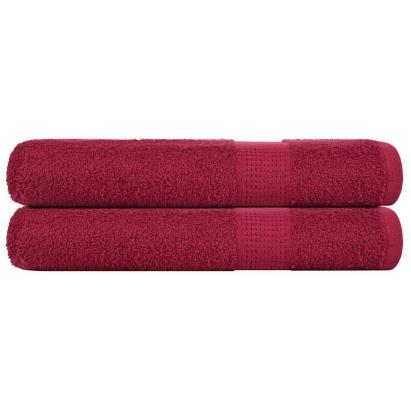 Prosoape pentru saună 2 buc Bordeaux 360 g/m² 100% bumbac GartenMobel Dekor