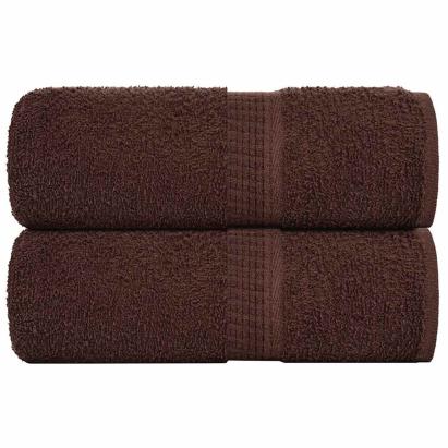 Prosoape cu săpun 2 buc maro 30x30 cm 360 g/m² 100% bumbac GartenMobel Dekor