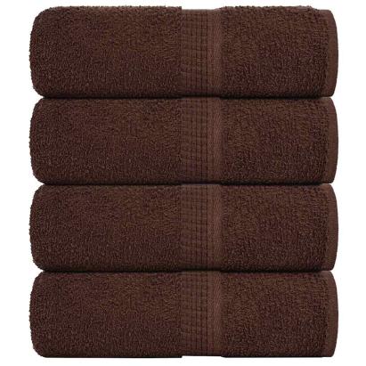 Prosoape cu săpun 4 buc maro 30x30 cm 360 g/m² 100% bumbac GartenMobel Dekor
