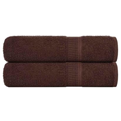 Prosoape de duș 2 buc maro 70x140 cm 360 g/m² 100% bumbac GartenMobel Dekor