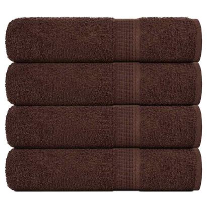 Prosoape de baie 4 buc maro 100x150 cm 360 g/m² 100% bumbac GartenMobel Dekor