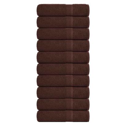 Prosoape de baie 10 buc maro 100x150 cm 360 g/m² 100% bumbac GartenMobel Dekor