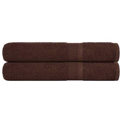 Prosoape pentru saună 2 buc Maro 80x200 cm 360 g/m² 100% bumbac GartenMobel Dekor