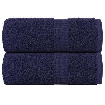 Prosoape pentru oaspeți 2 buc Bleumarin 360 g/m² 100% bumbac GartenMobel Dekor