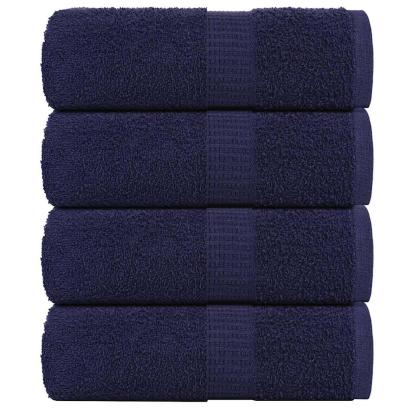 Prosoape pentru oaspeți 4 buc Bleumarin 360 g/m² 100% bumbac GartenMobel Dekor