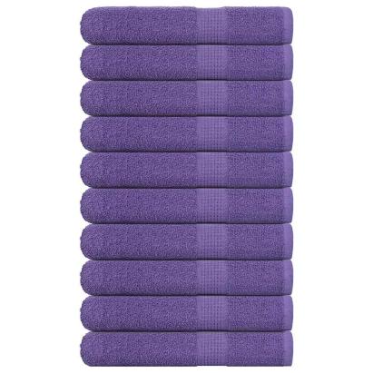 Prosoape pentru saună 10 buc Violet 360 g/m² 100% bumbac GartenMobel Dekor
